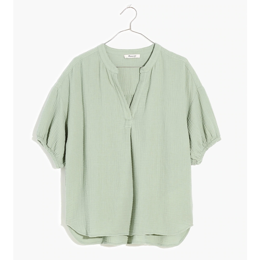 Madewell crinkle gauze top
